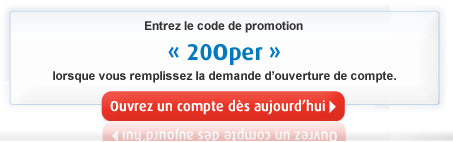 Entrez le code de promotion « 20Oper » lorsque vous remplissez la demande d’ouverture de compte.